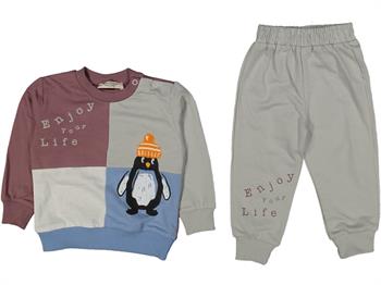 ERKEK 6/24 AY ENJOY YOUR LİFE PENGUENLİ 2Lİ TAKIM