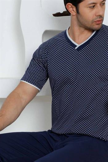 İndigo Kısa Kollu Erkek Pijama Takımı 1199KY