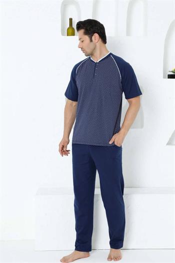 İndigo Kısa Kollu Erkek Pijama Takımı 1200KY