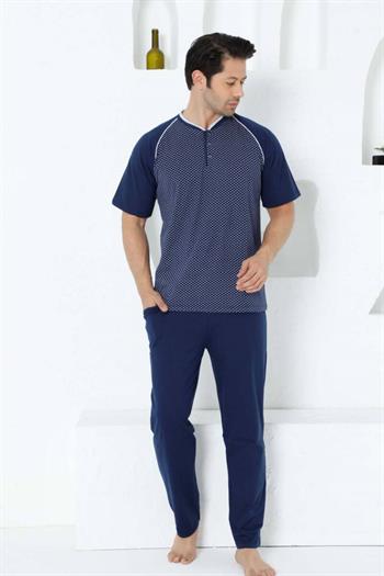 İndigo Kısa Kollu Erkek Pijama Takımı 1200KY