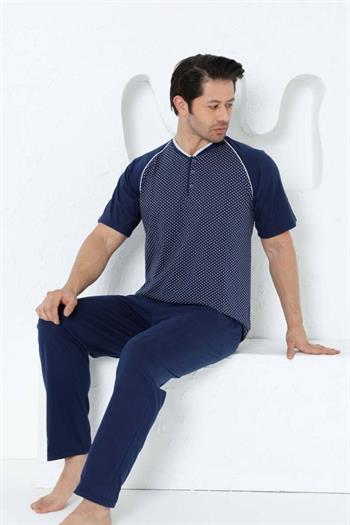 İndigo Kısa Kollu Erkek Pijama Takımı 1200KY