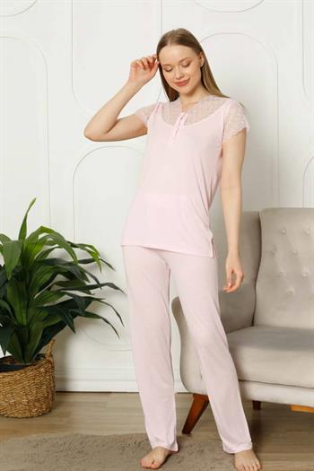 Somon Dantelli Bayan Pijama Takımı 2788KY