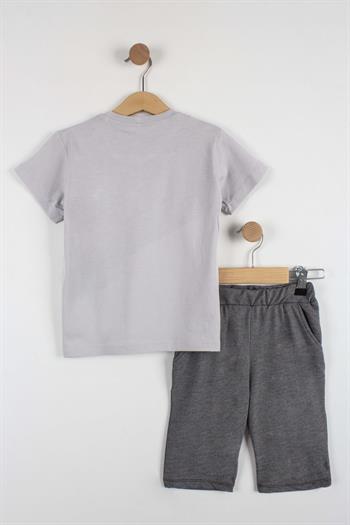 Erkek Çocuk Atletik Baskılı Şortlu Takım