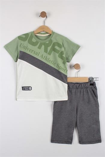 Erkek Çocuk Atletik Baskılı Şortlu Takım