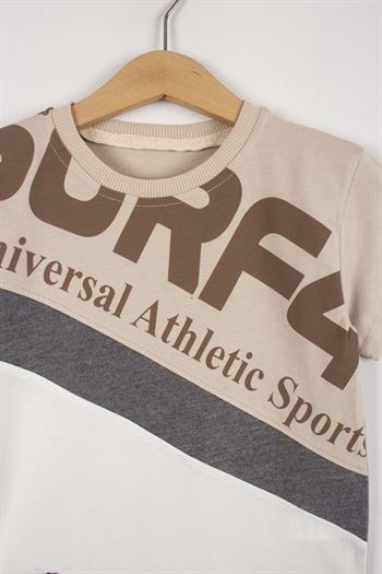 Erkek Çocuk Atletik Baskılı Şortlu Takım