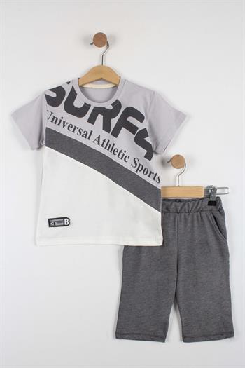 Erkek Çocuk Atletik Baskılı Şortlu Takım