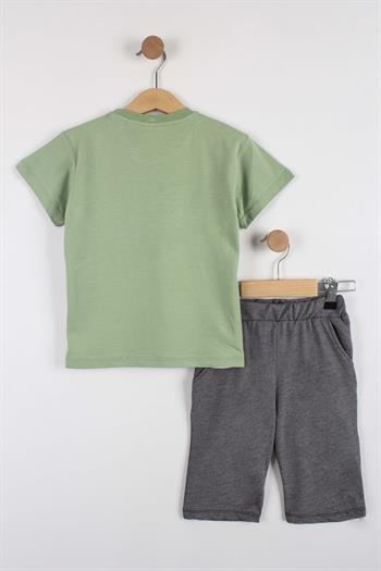 Erkek Çocuk Atletik Baskılı Şortlu Takım