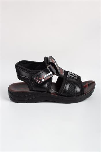 Erkek Çocuk Deri Şeritli Sandalet