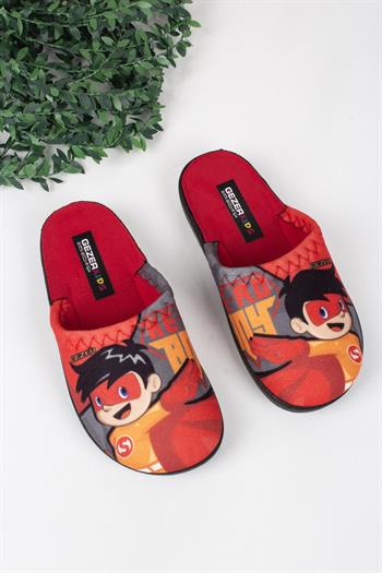 Erkek Çocuk Kırmızı Pelerinli Ev Terliği