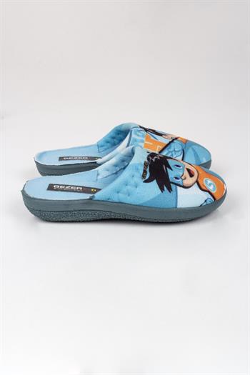 Erkek Çocuk Mavi Pelerinli Ev Terliği