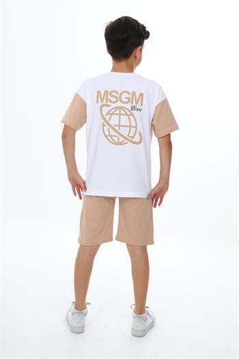 Erkek Çocuk MSGM Baskılı Şortlu Takım