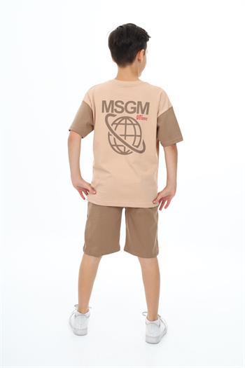 Erkek Çocuk MSGM Baskılı Şortlu Takım