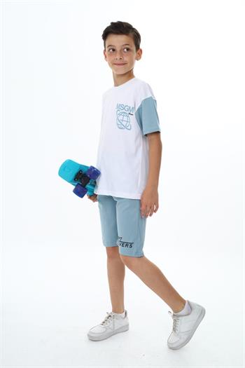 Erkek Çocuk MSGM Baskılı Şortlu Takım