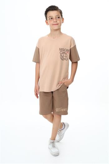 Erkek Çocuk MSGM Baskılı Şortlu Takım