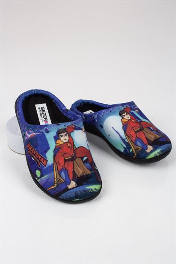 Erkek Çocuk Süperman Figürlü Ev Terliği