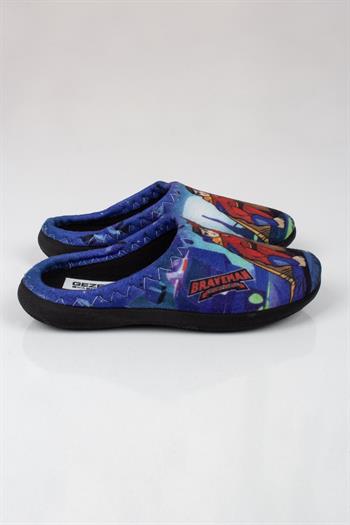 Erkek Çocuk Süperman Figürlü Ev Terliği