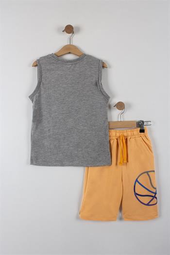 Erkek Çocuk Yes Yazılı Şortlu Takım