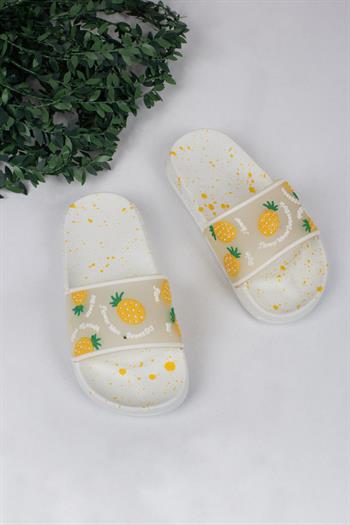 Kız Çocuk Ananas Yazı Ve Temalı Terlik