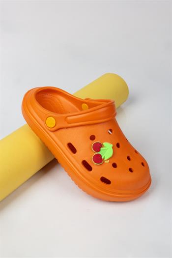 Kız Çocuk Kiraz Figürlü Crocs