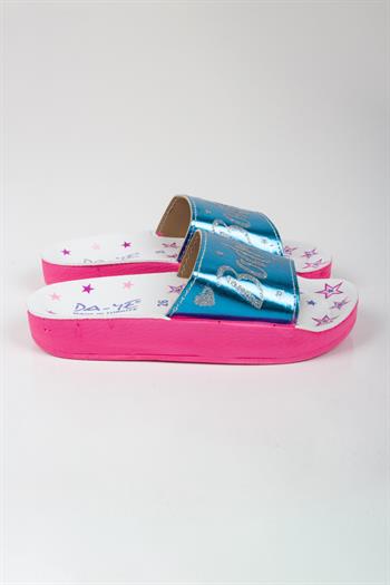 Kız Çocuk Minik Yıldız Temalı Bodrum Yazılı Terlik