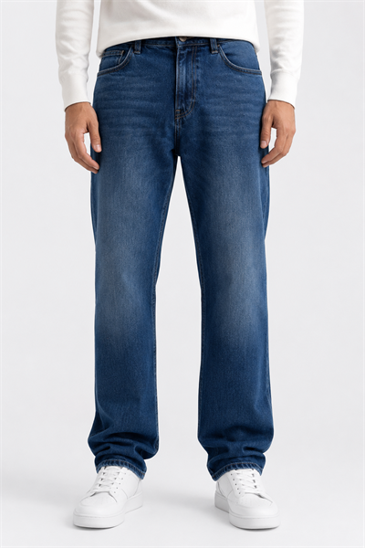 NCS JEANSErkek Regular Fit Düz Paça Jean Dark Blue608
