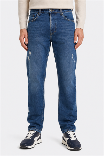 NCS JEANSErkek Regular Fit Düz Paça Jean Pantolon D.blue502