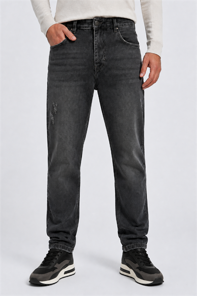 NCS JEANSErkek Regular Fit Düz Paça Jean Pantolon Gri502