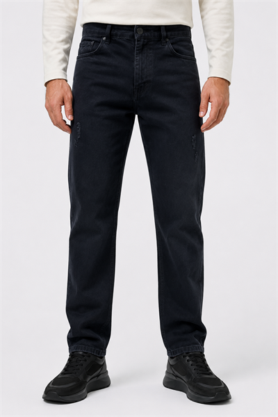 NCS JEANSErkek Regular Fit Düz Paça Jean Pantolon Siyah502