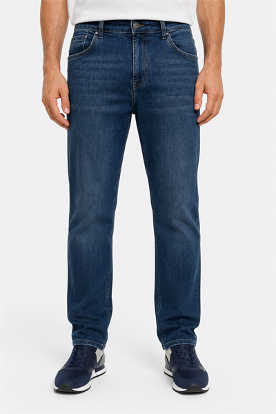 NCS JEANSErkek Regular Fit Düz Paça Jean Mavi601