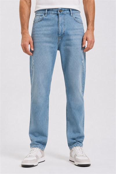 NCS JEANSErkek Regular Fit Düz Paça Jean Pantolon Light Blue502