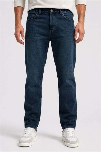 NCS JEANSErkek Regular Fit Düz Paça Jean Blue Black601