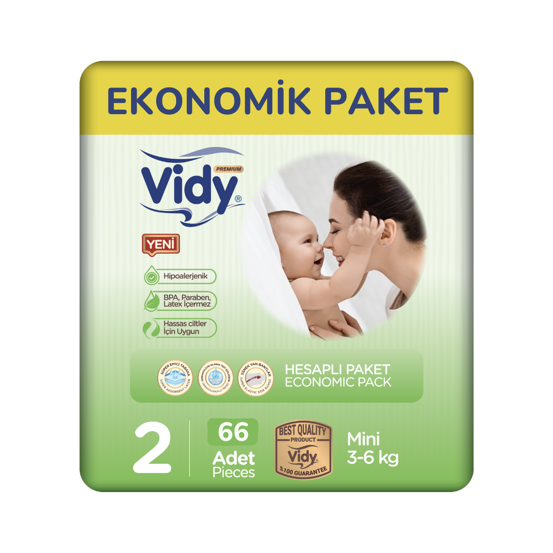 Mini Cırtlı Bebek Bezi 3-6 Kg 2 Beden
