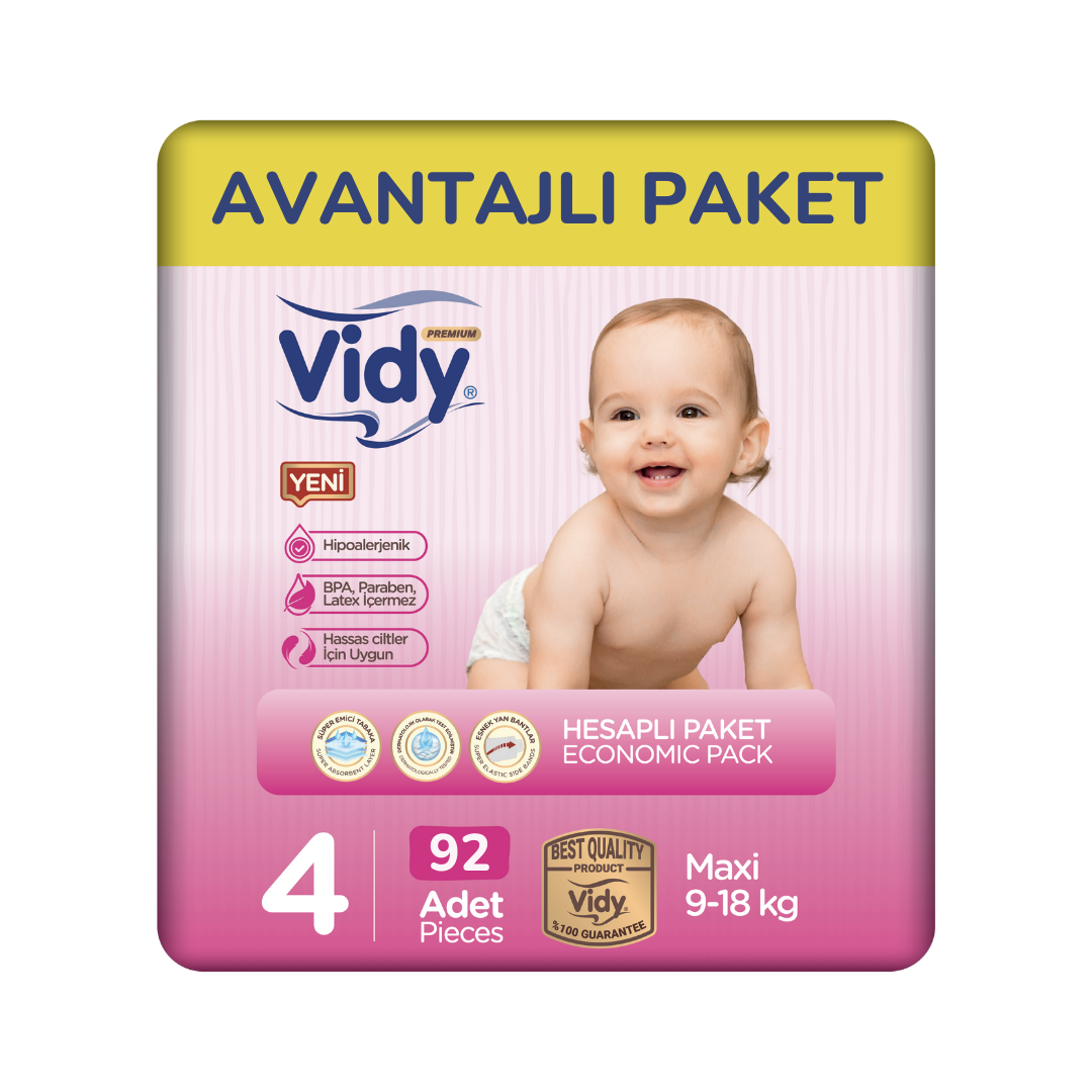 AVANTAJLI Cırtlı Bebek Bezi 9-18 Kg 4 Beden