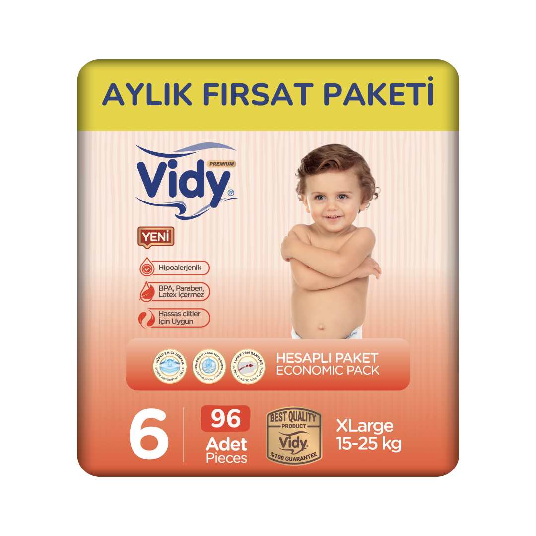 Aylık Fırsat Paketi Cırtlı Bebek Bezi 15-25 Kg 6 Beden