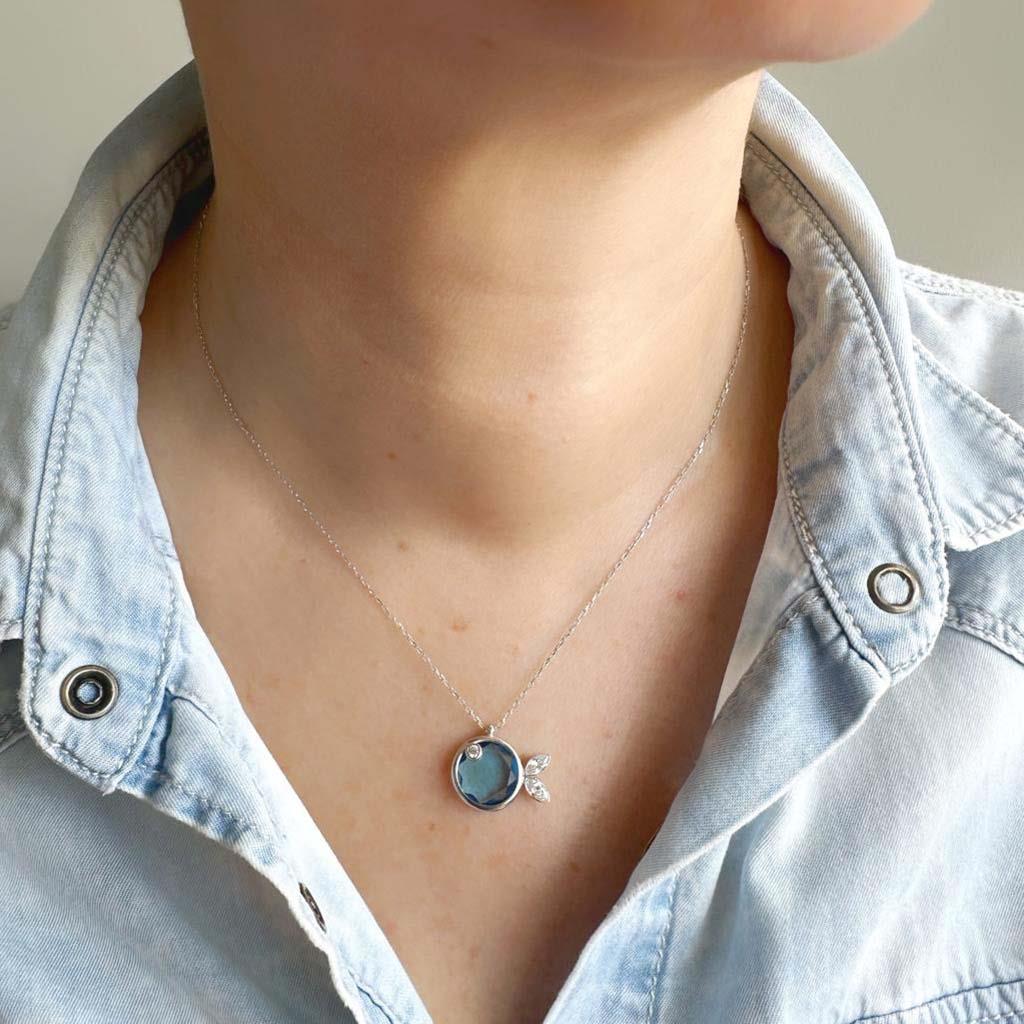Aquamarine Balık Kolye