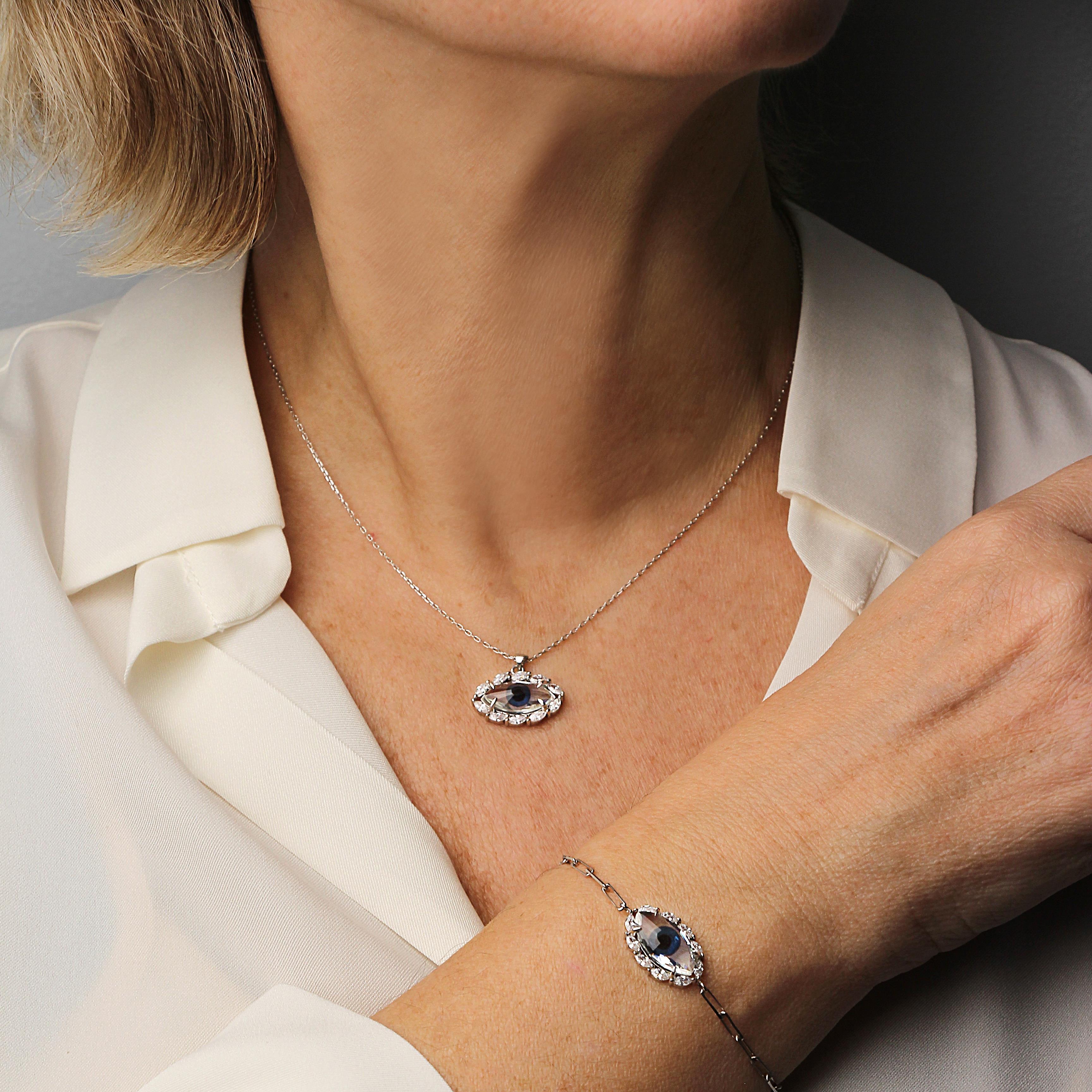 Cam İşlemeli Göz Bileklik