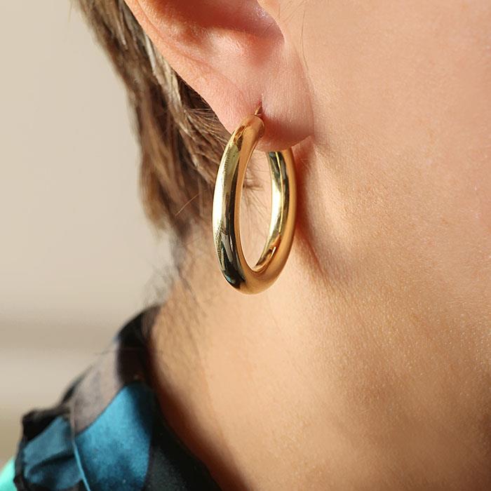 Kalın Halka Küpe 2,5cm