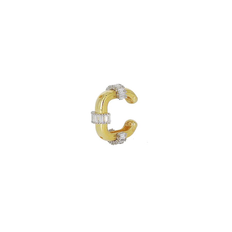 Kare Cuff Küpe Gold 
