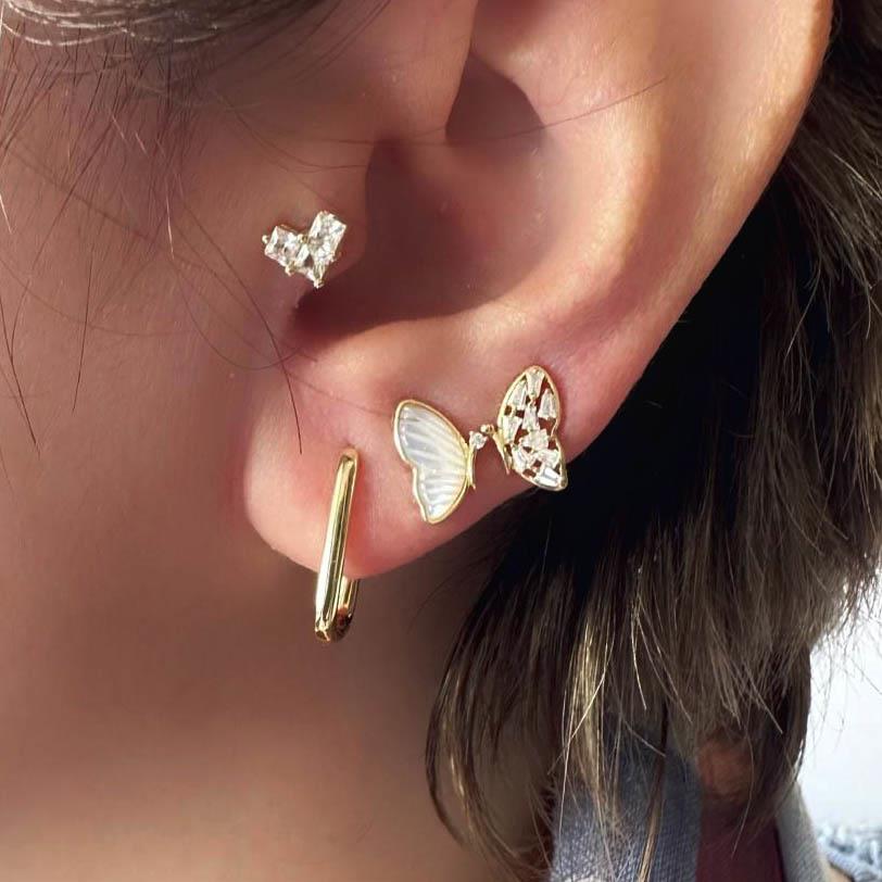 Kelebek Kanadı Mini Küpe