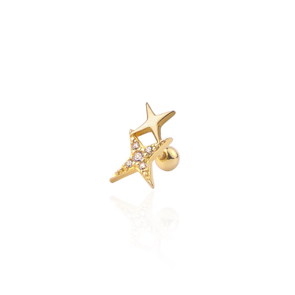 Kutup Yıldızı Tragus Küpe