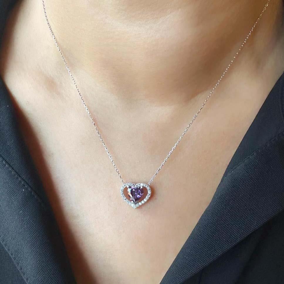 Lili Kalp Taşlı Kolye