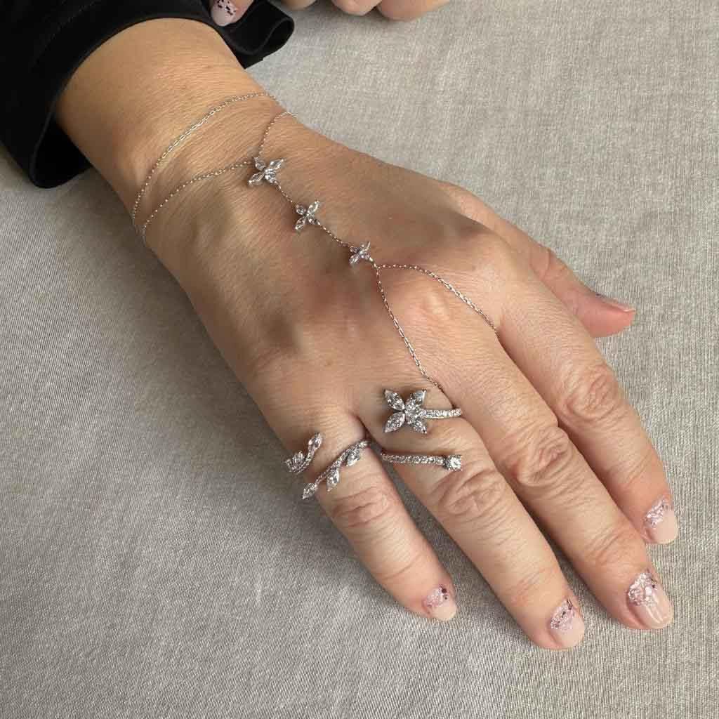  Marquise Stone Shahmeran Bracelet