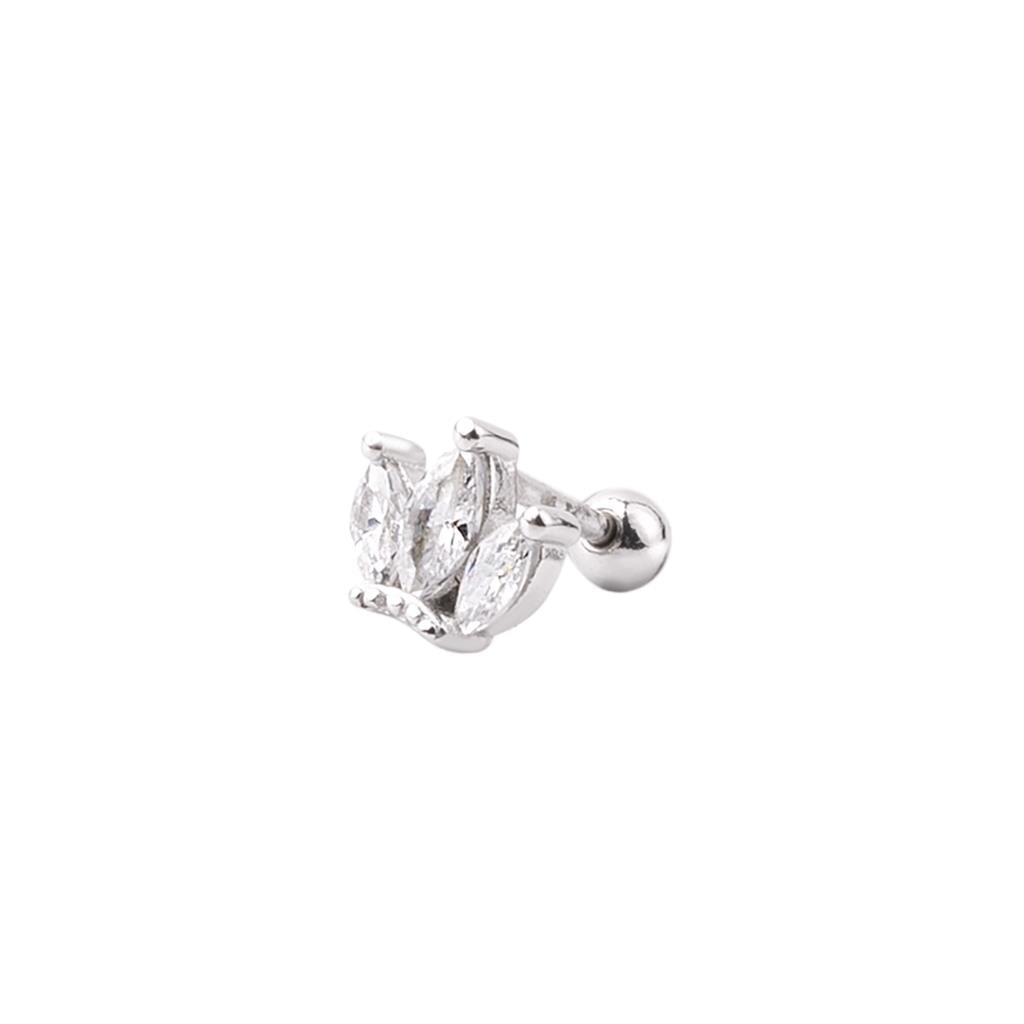 Markiz Taşlı Taç Tragus Küpe