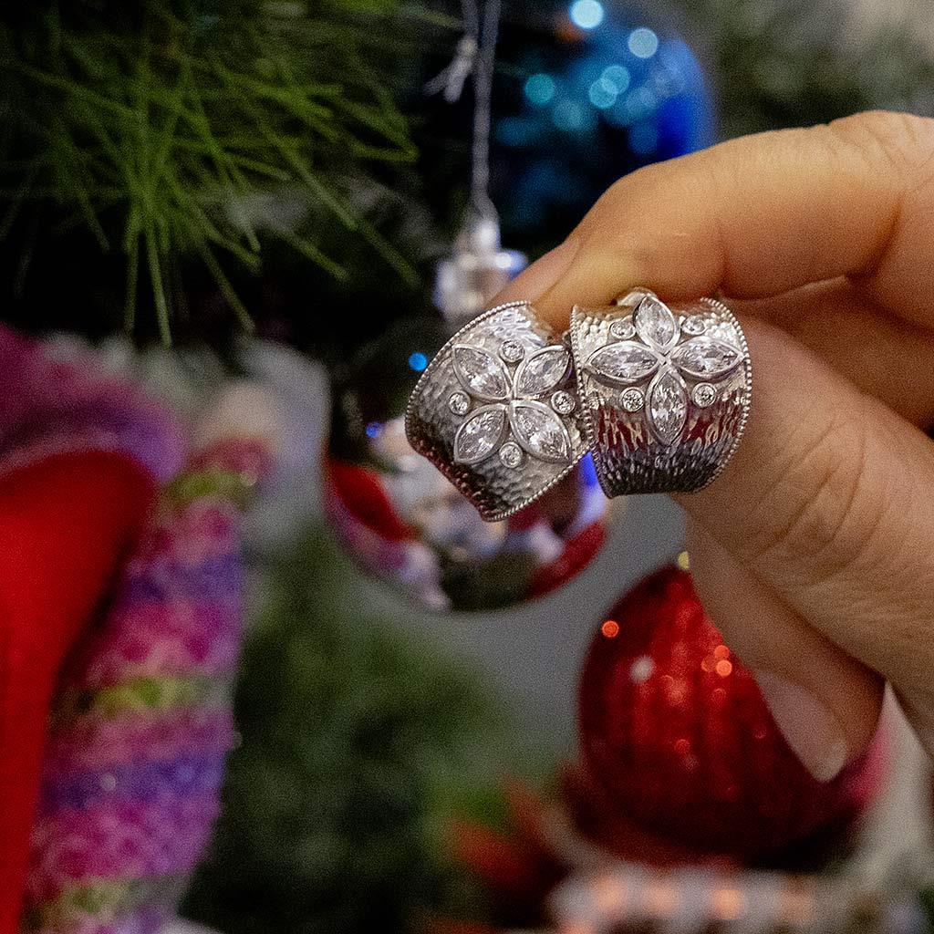 Markiz Taşlı Vintage Küpe