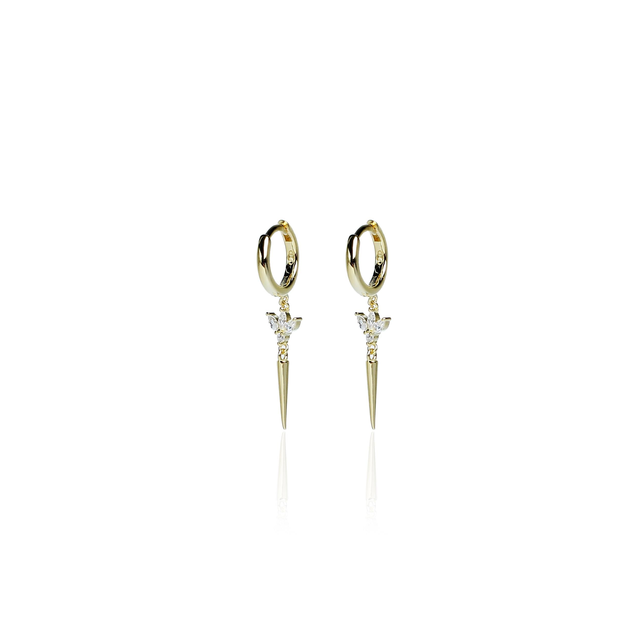 Mini Markiz Diken Küpe