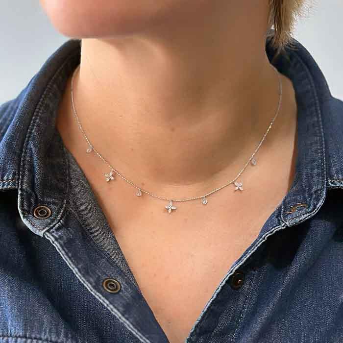 Mini Markiz Taşlı Kolye