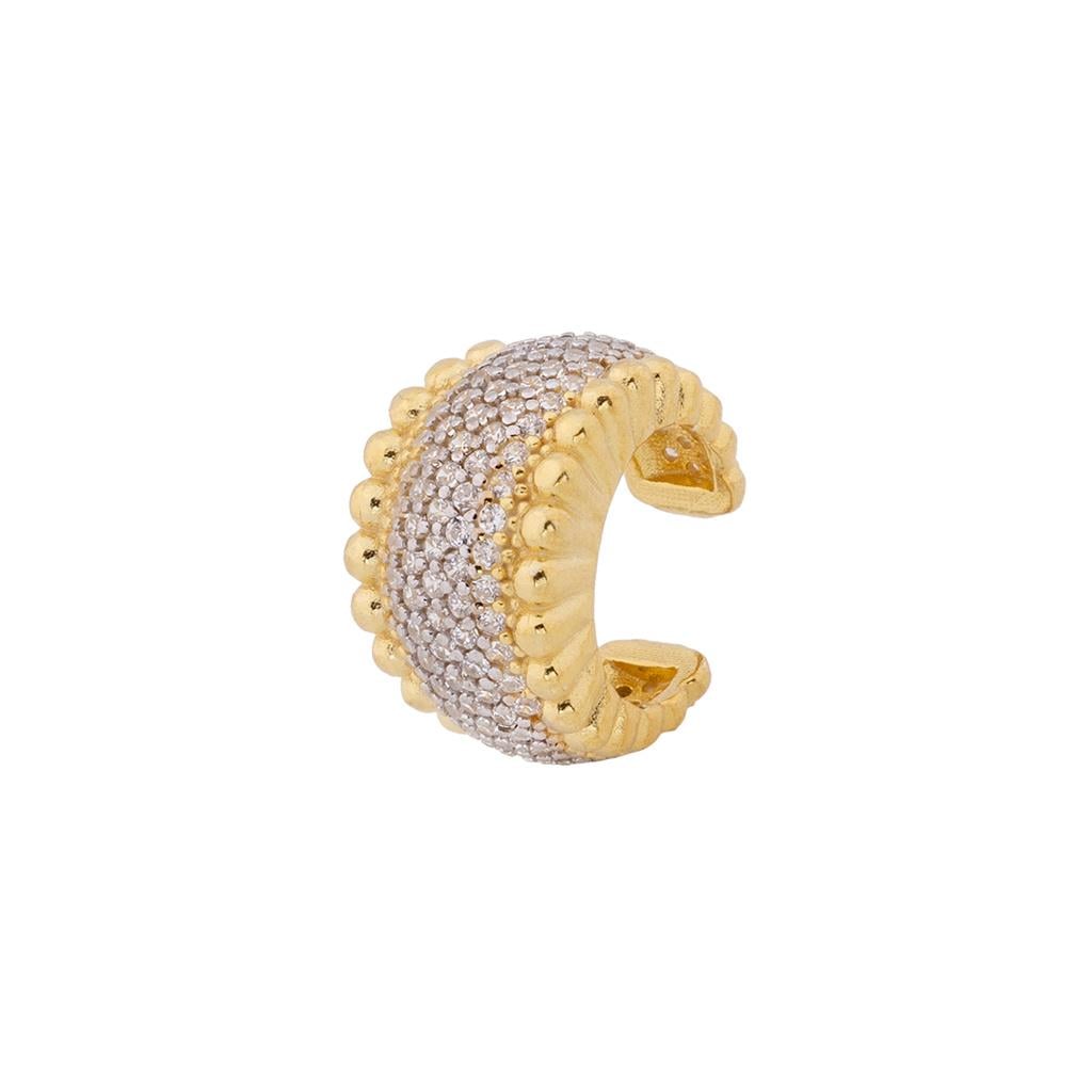 Ortası Full Taşlı Cuff Küpe