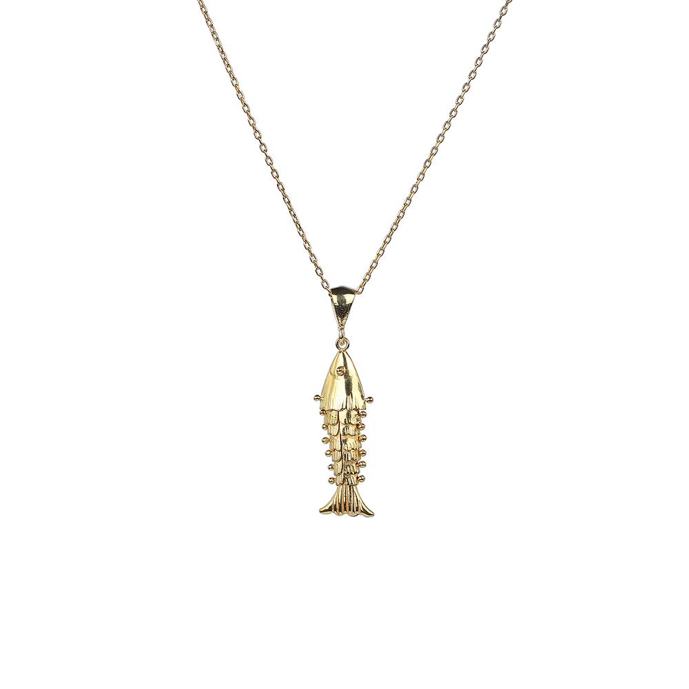 Oynar Balık Kolye Gold