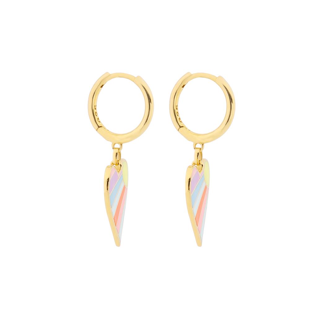 Rainbow serisi Kalp Küpe