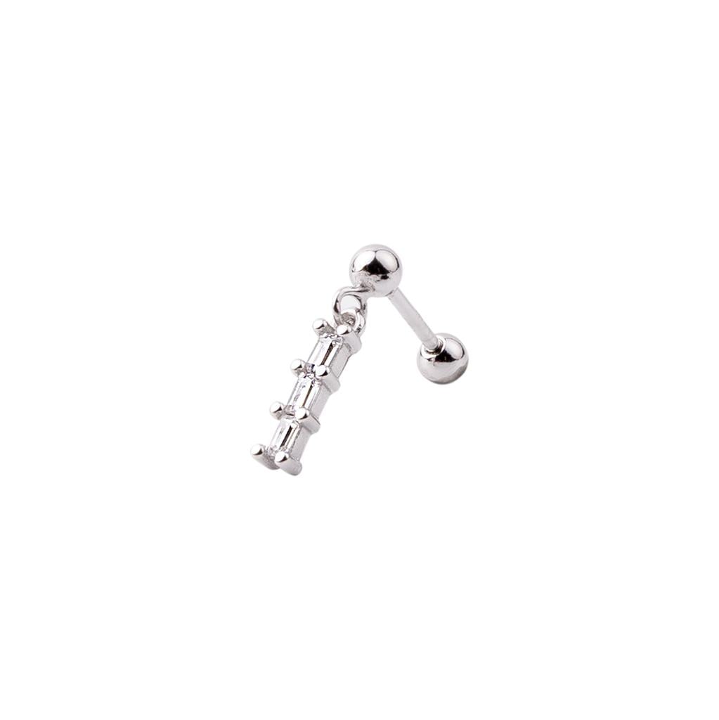 Sallantı Üç Taş Tragus Küpe